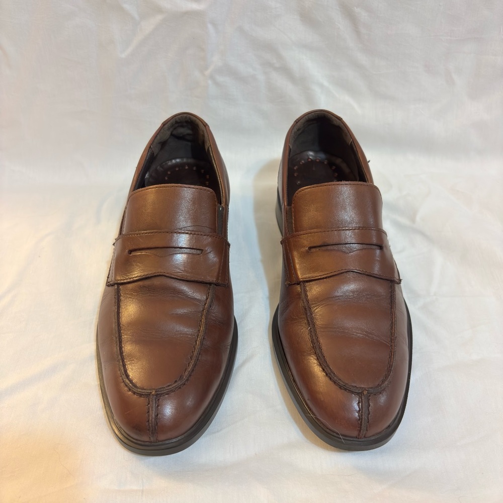 Mephisto Rich Brown Leather Slip-On Loafers